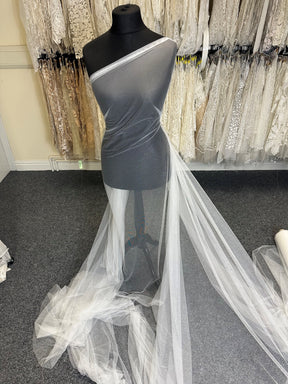 Silk White Eco Veiling Tulle - Winsome