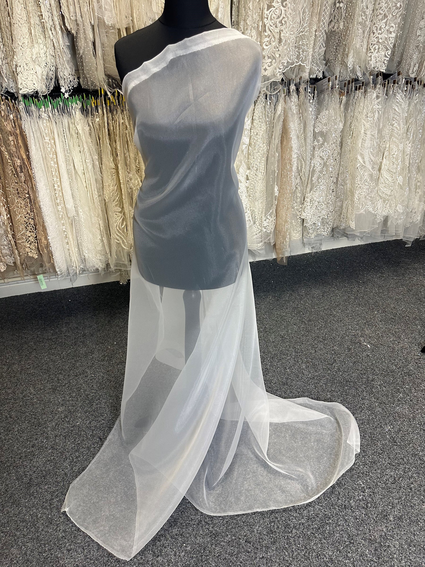 Ivory Polyester Organza - Foxtrot