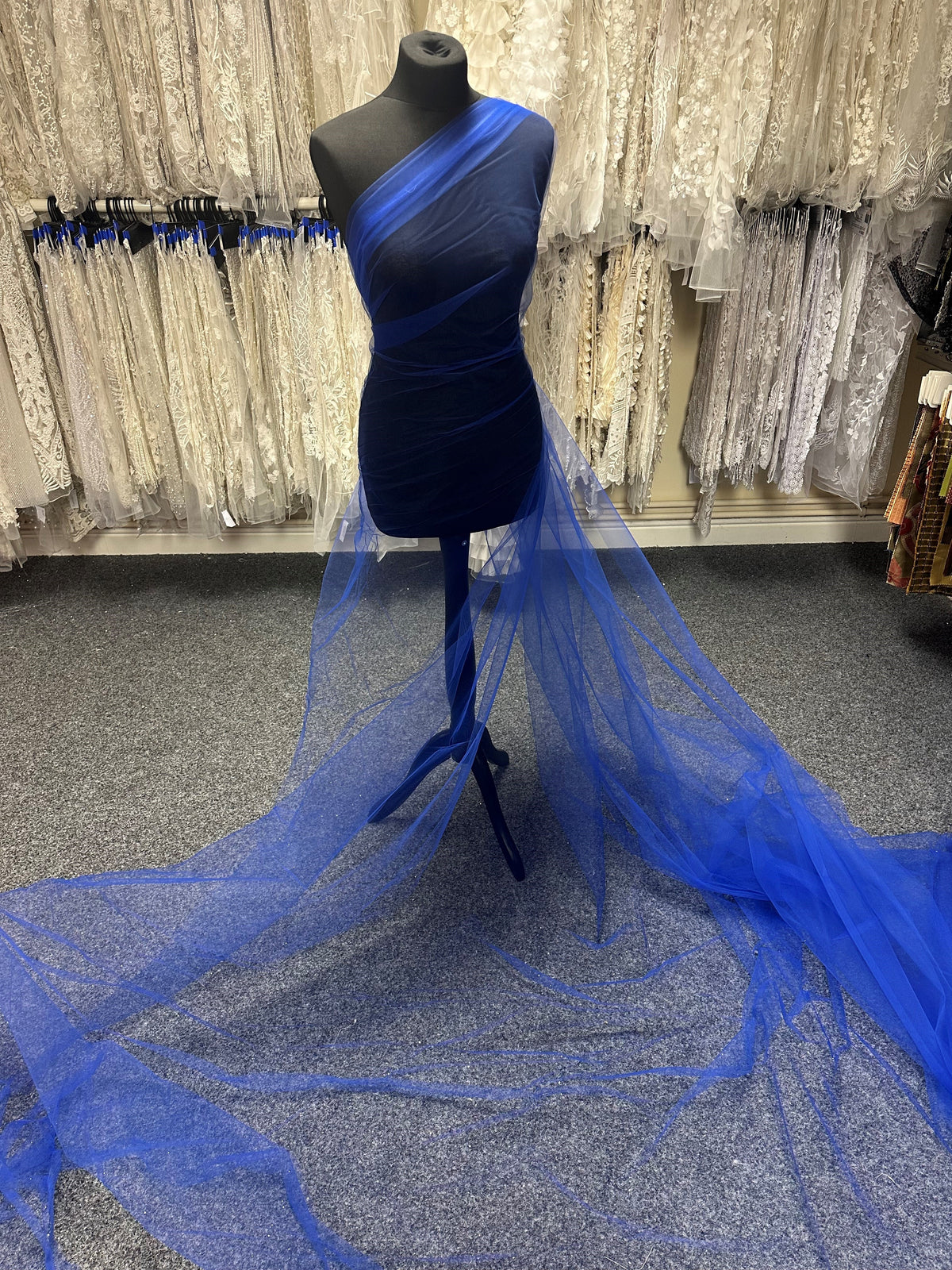 Empire Blue Tulle for Veils – Climax