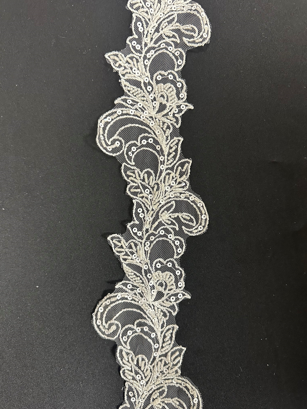 Ivory Beaded Lace Trim - Iowa