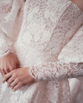 Ivory Embroidered Lace - Annika