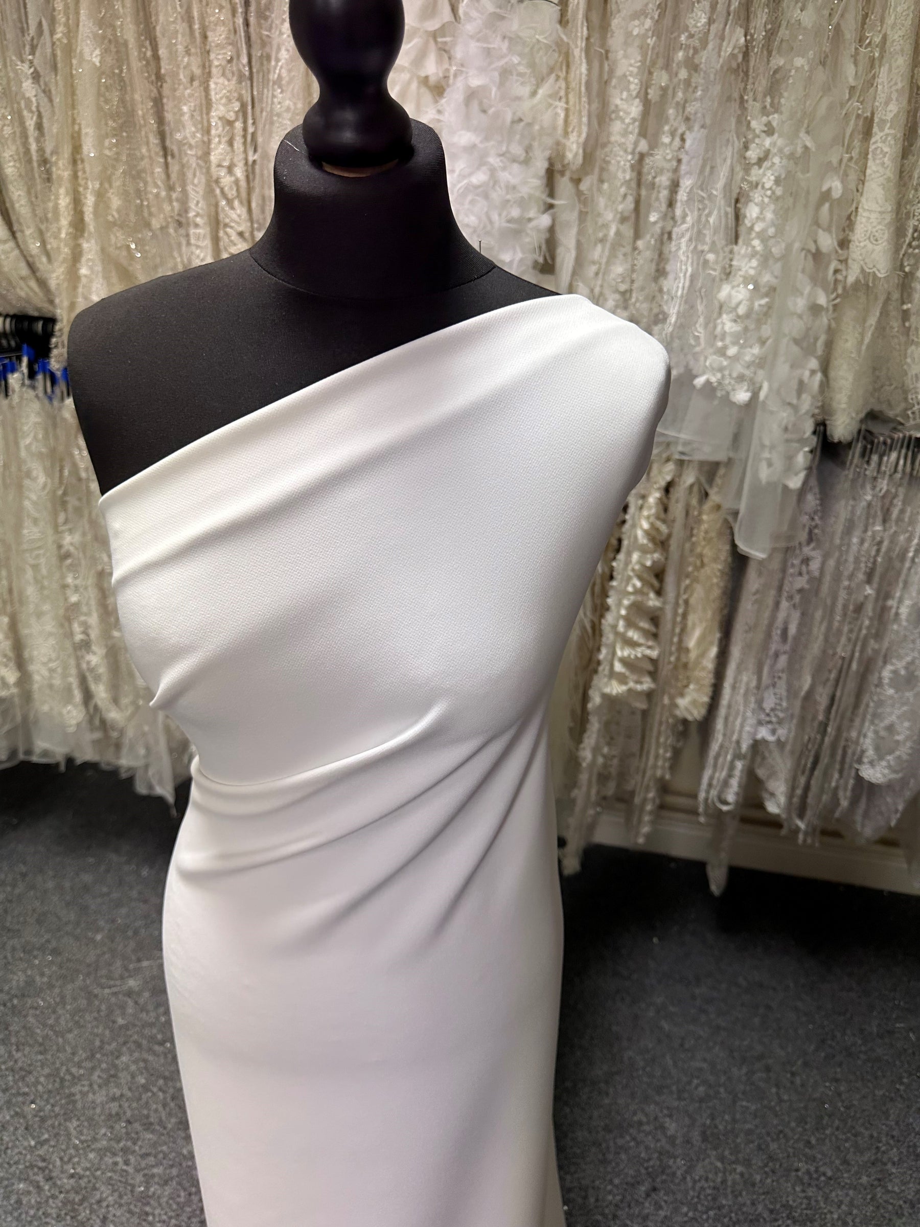 Ivory Polyester Heavy Crepe - Cuddle