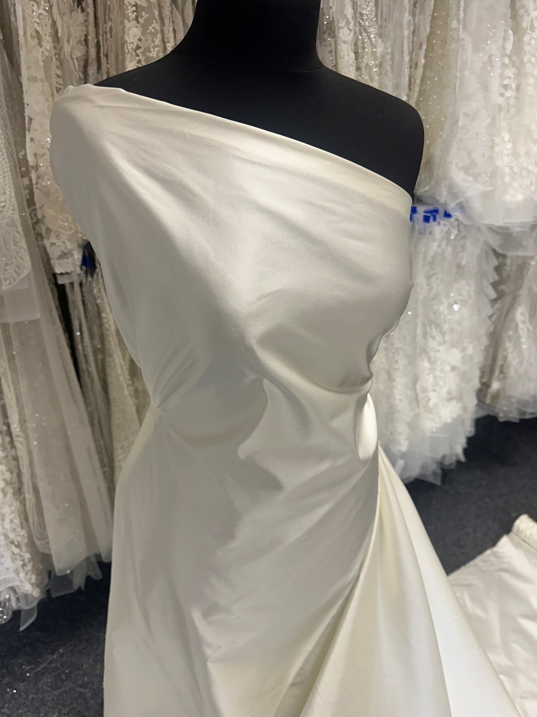 Ivory Silk Blend Duchess Satin - Talent