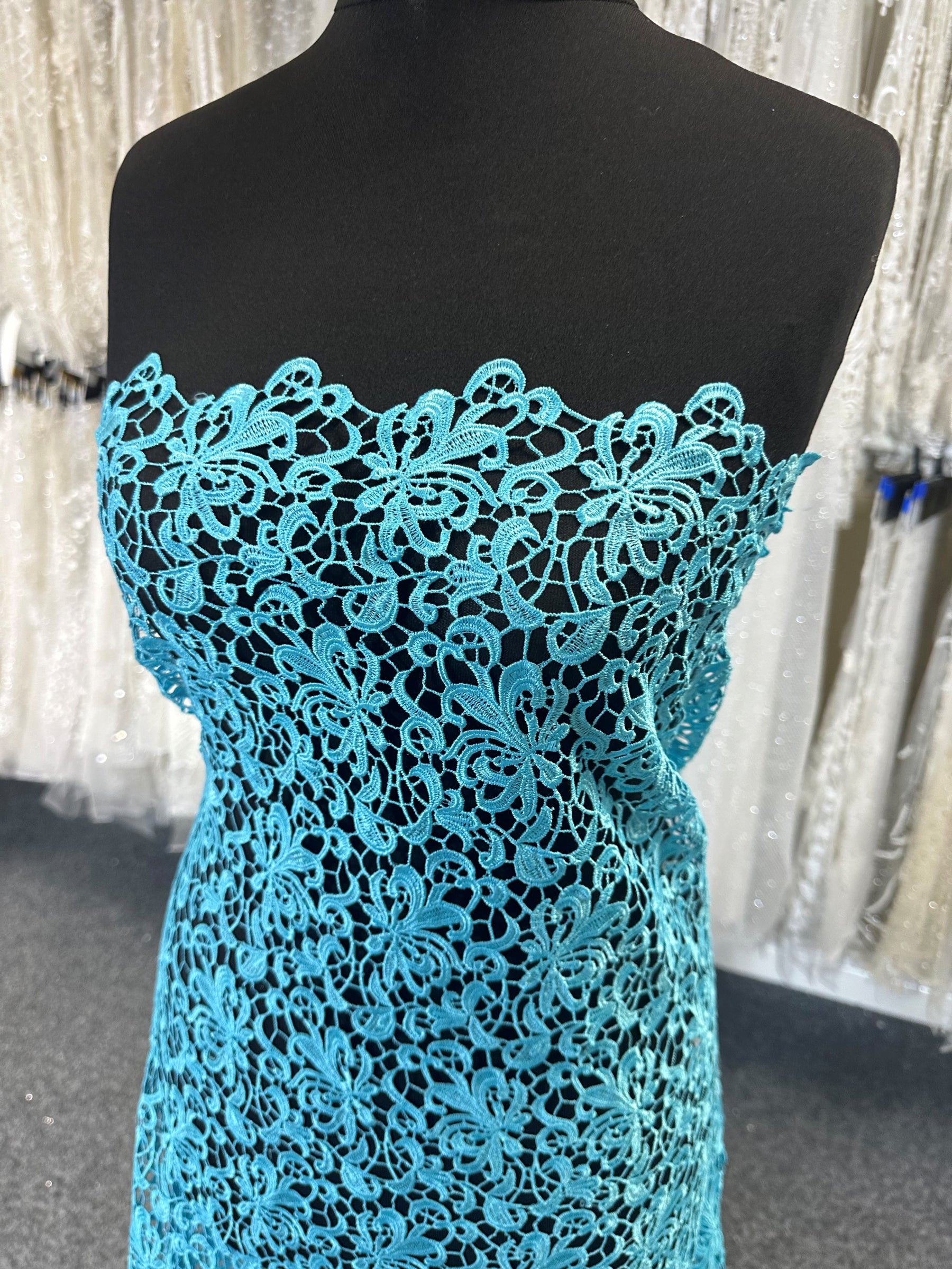 Turquoise Guipure Lace - Reese