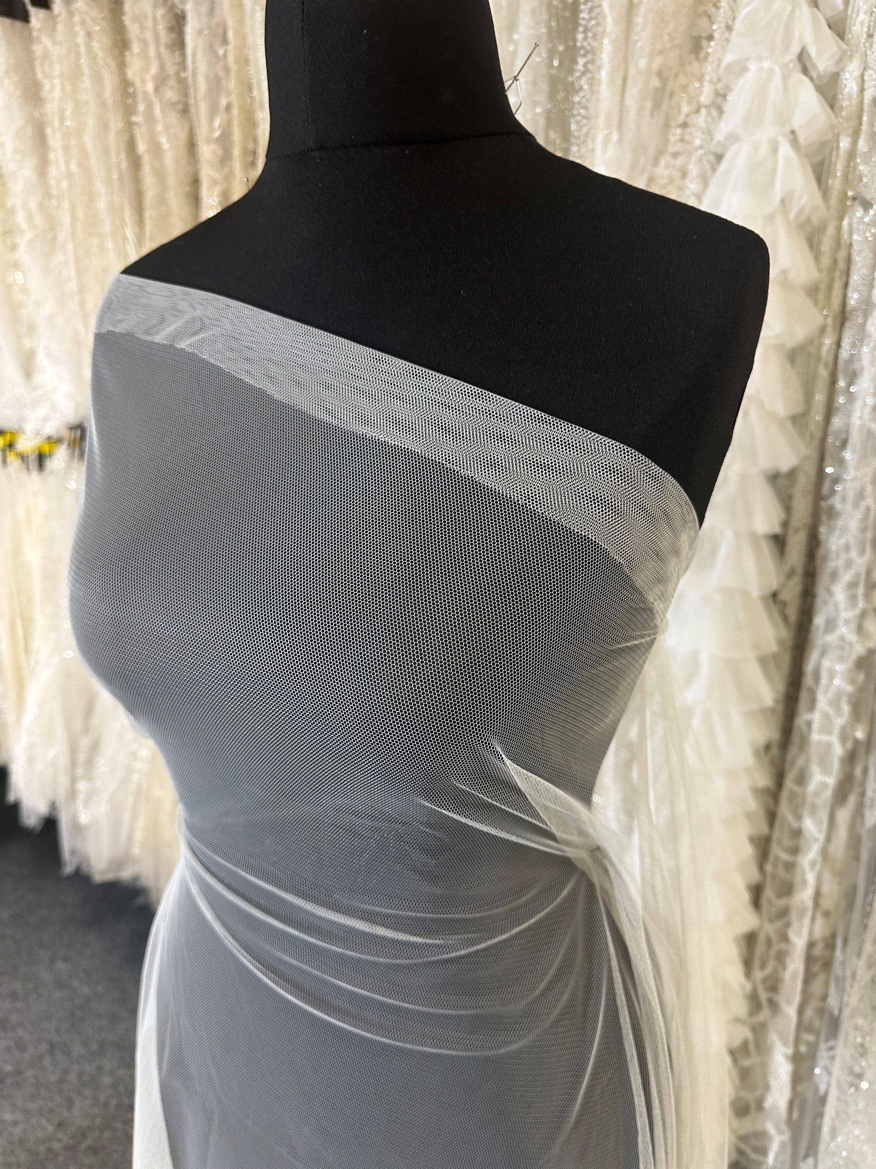 Pale Ivory Eco Veiling Tulle - Winsome