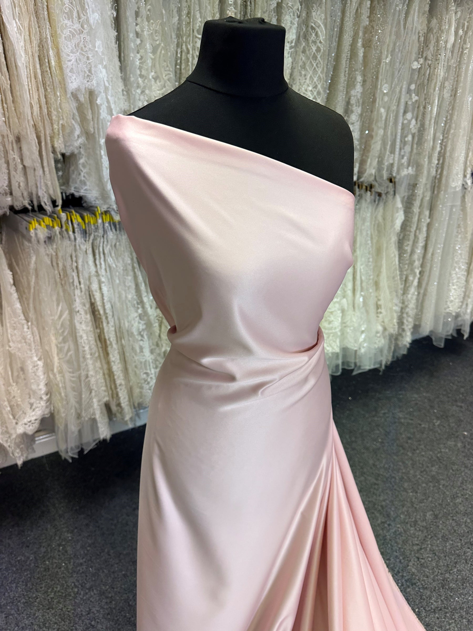 Pink Polyester Satin - Trust