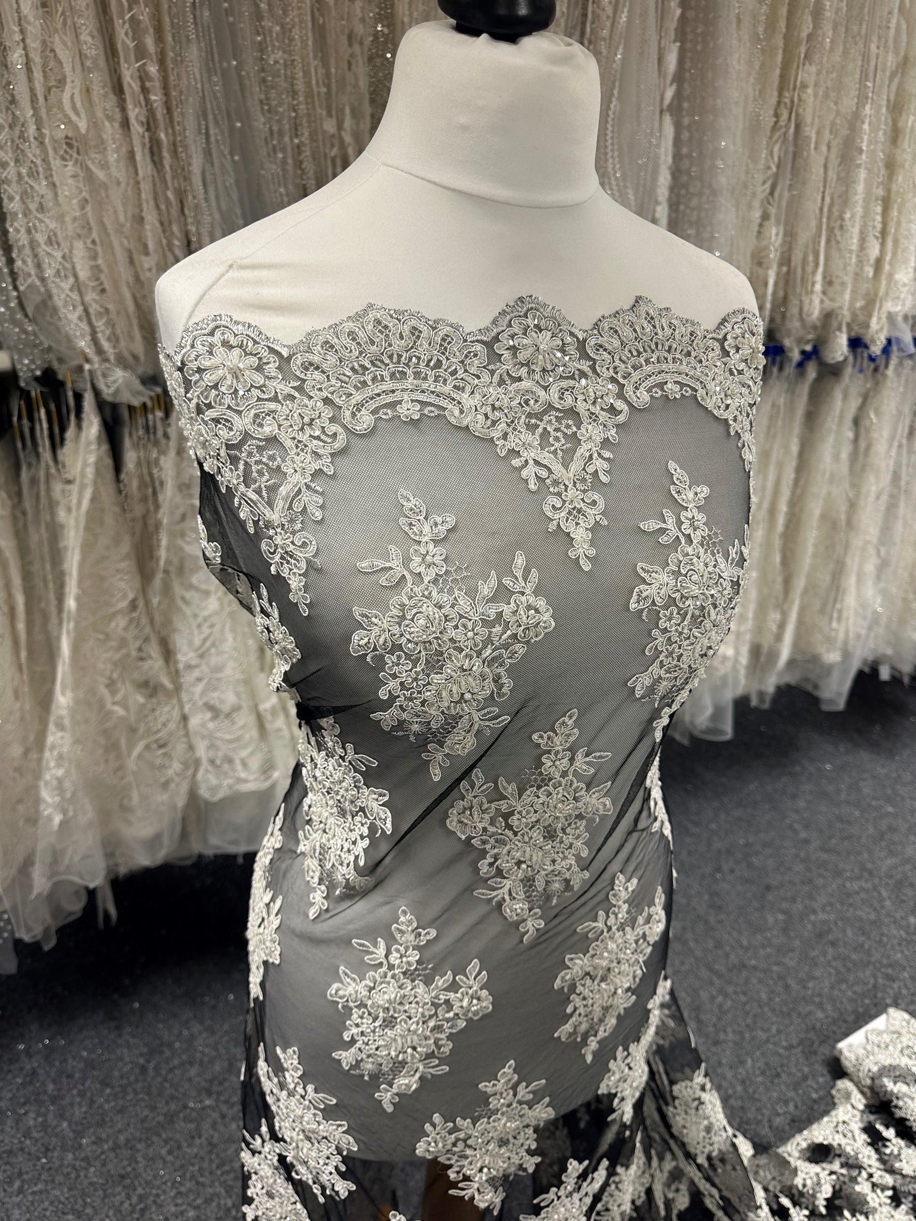 Ivory Corded Lace - Skye