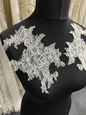 Ivory Corded Lace Appliques - Ingrid