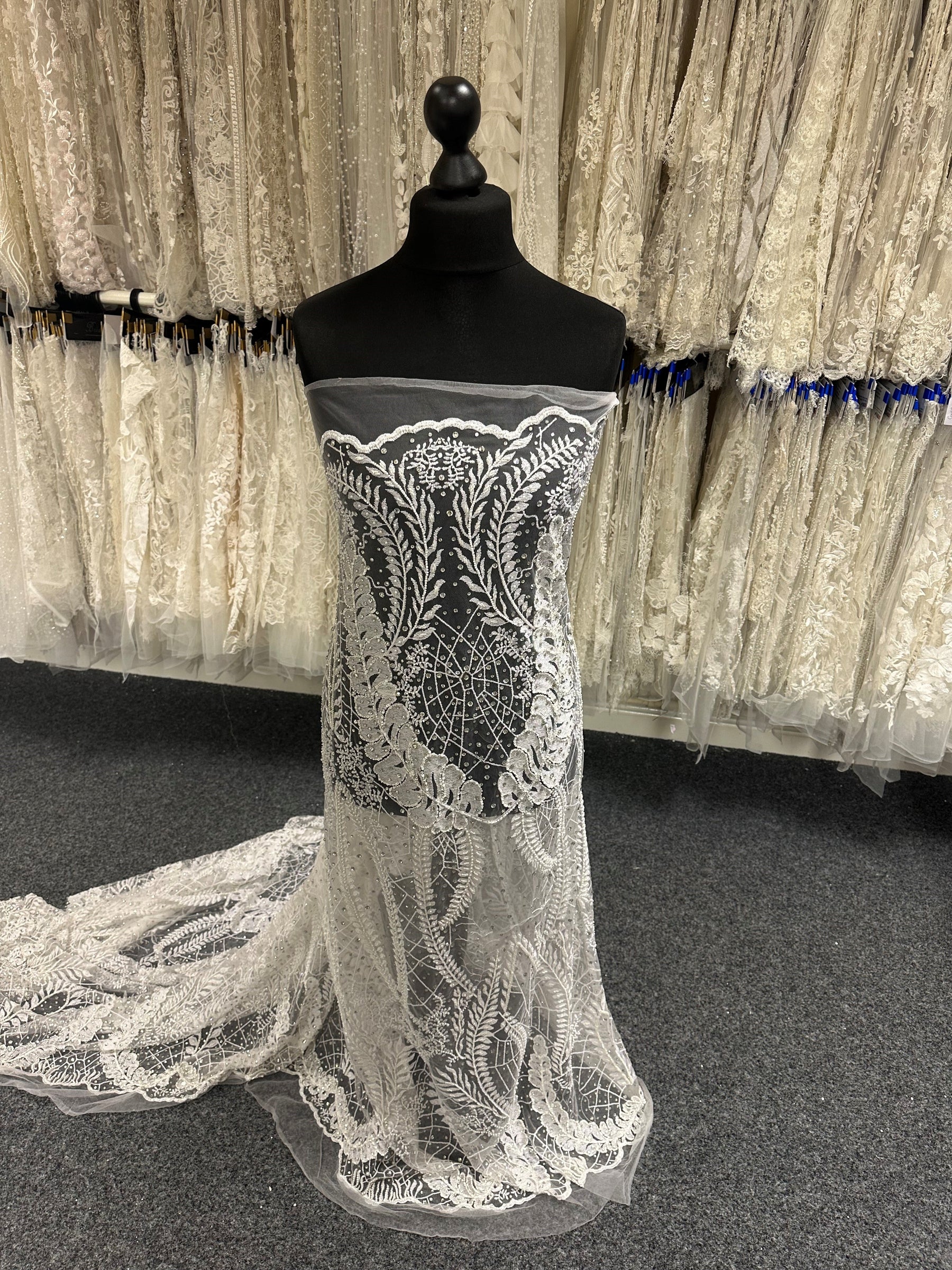 Ivory Beaded Lace - Dorothy