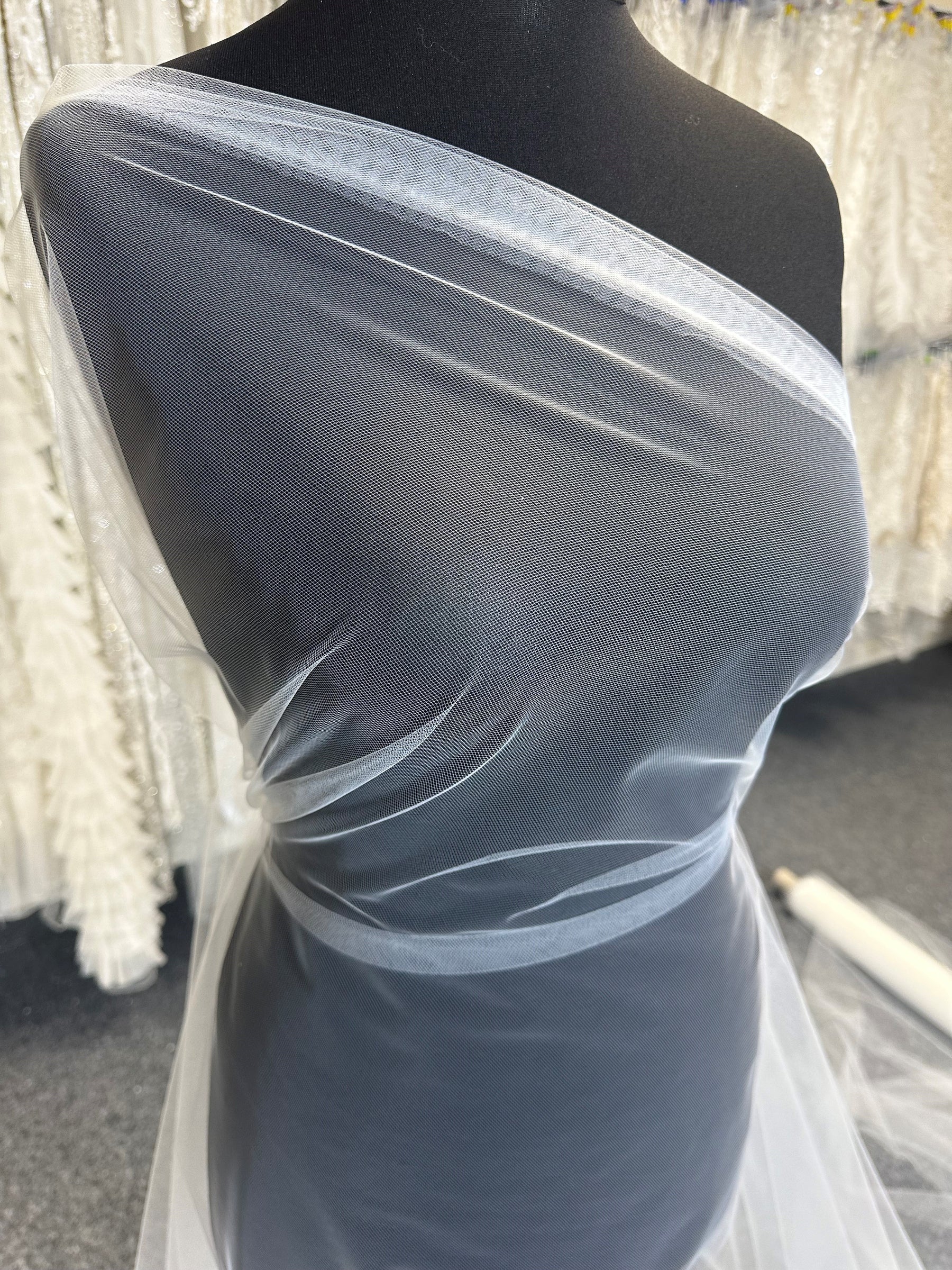 Silk White Eco Tulle for Veils – Tender