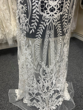 Ivory Embroidered Lace - Benita