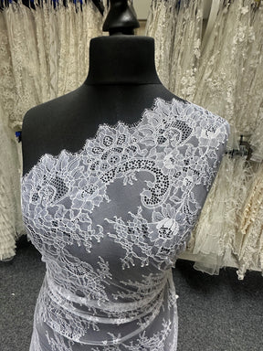 White Raschel Lace - Katherine