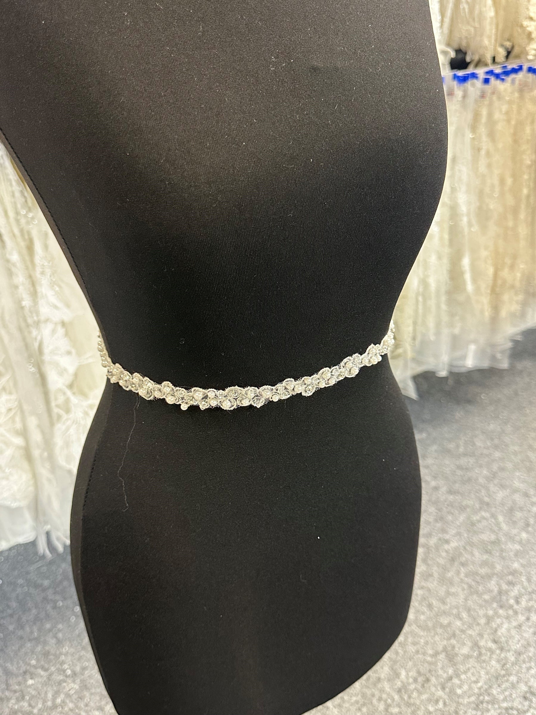 Ivory Beaded Lace Trim - Orbit