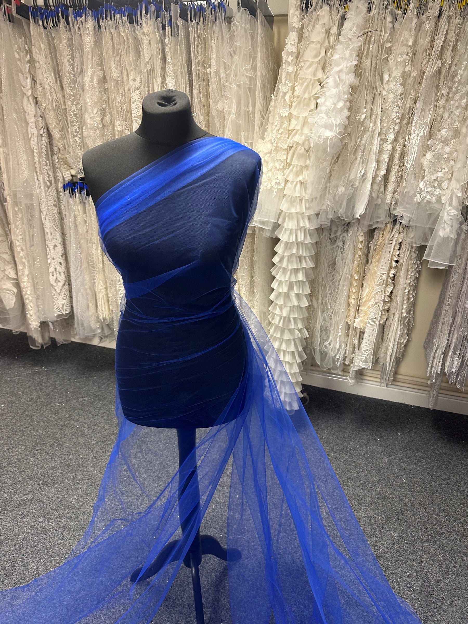 Empire Blue Tulle for Veils – Climax