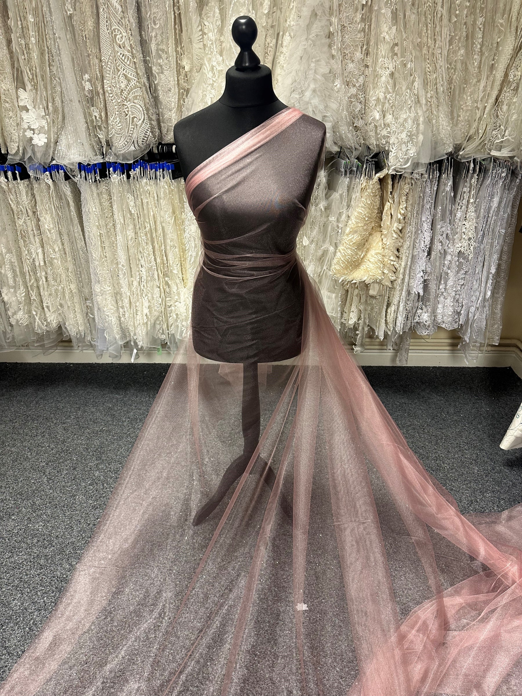 Antique Rose Stretch Tulle - Proficiency