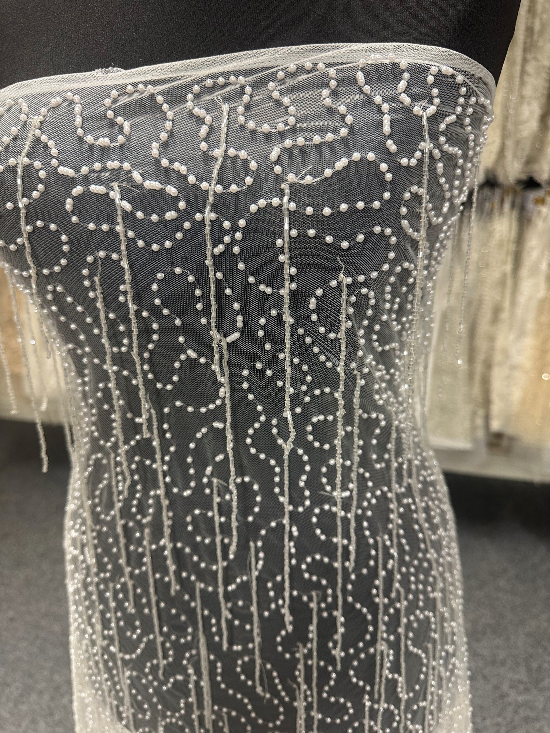 Ivory Beaded Lace - Dido