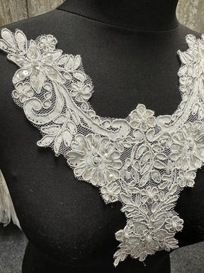 Ivory Corded Lace Appliques - Duchy