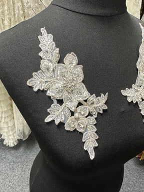 White Crystal Embroidery - Delta