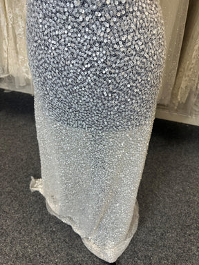 White Sequin Fabric - Moondust