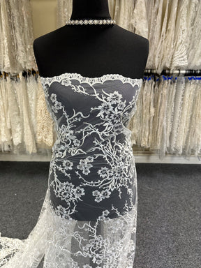 Ivory Embroidered Lace - Fayette