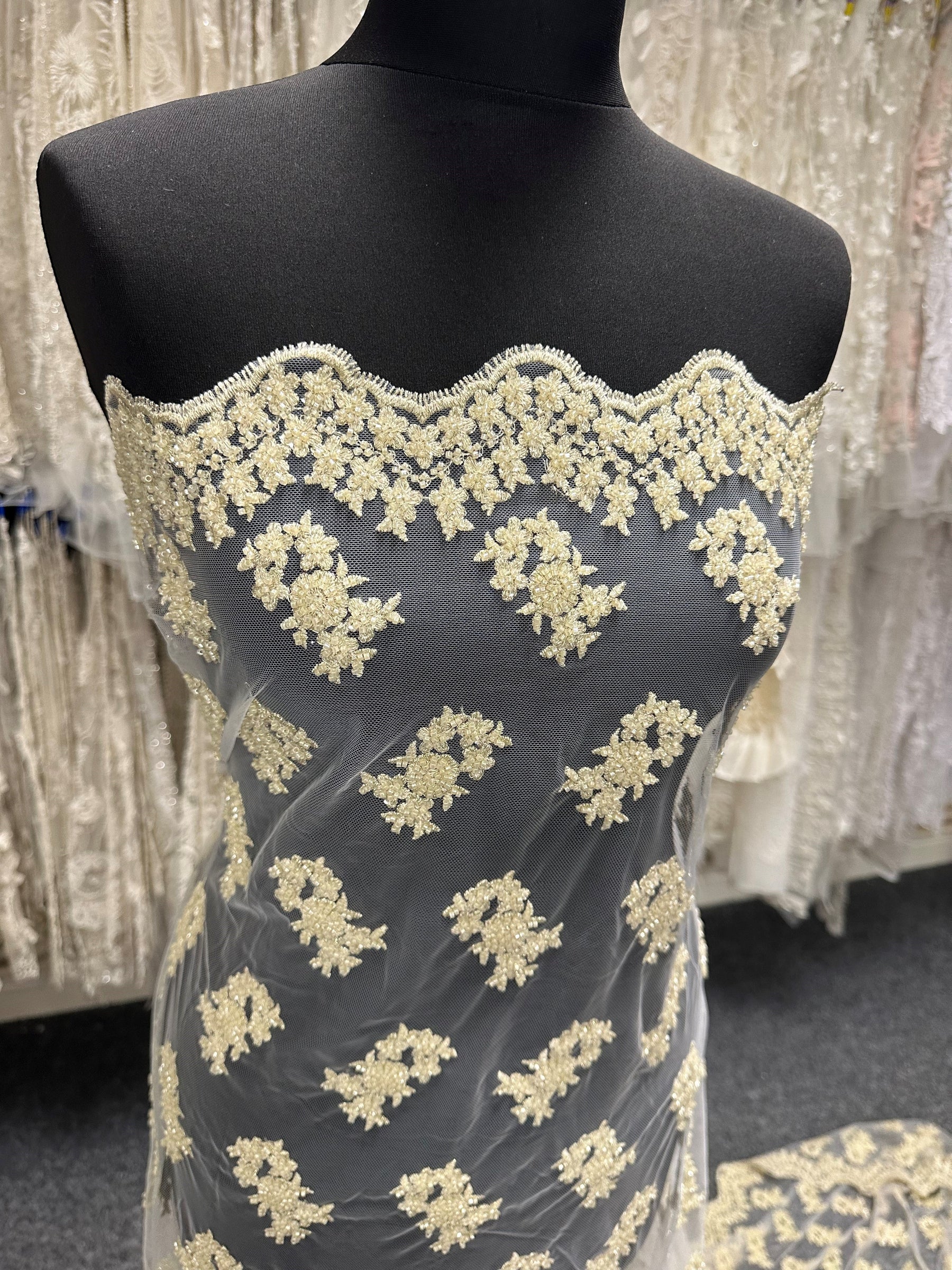 Gold Beaded Lace - Chatterley