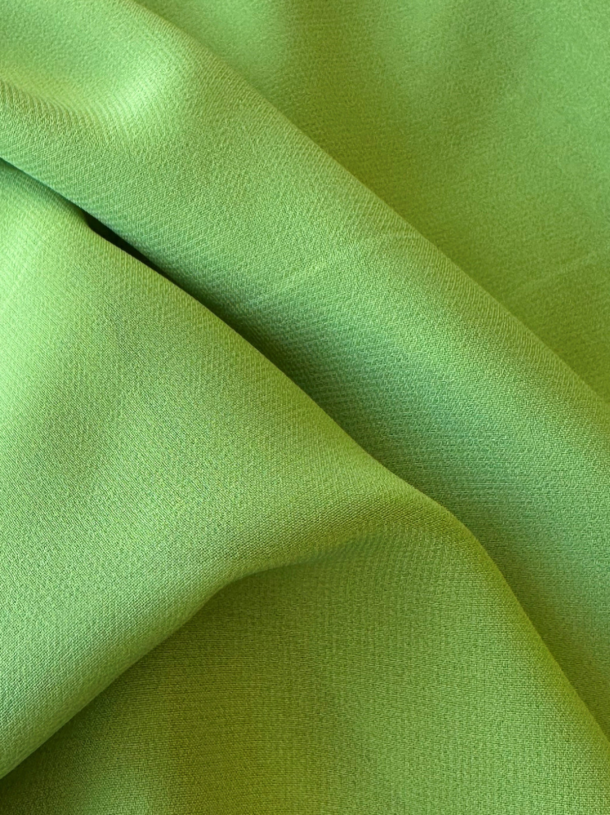 Lime Green Polyester Chiffon - Benevolence