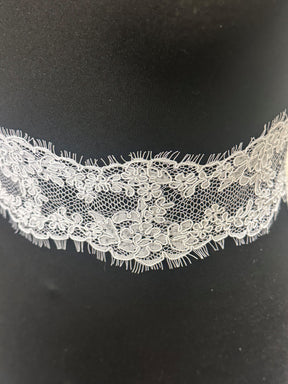 White Corded Lace Trim - Hope