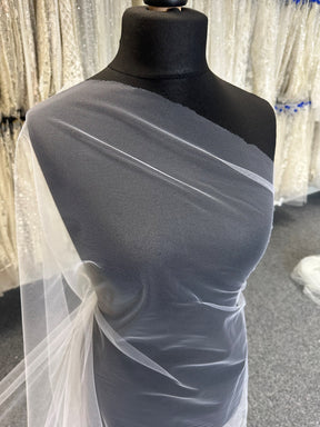 White Bridal Tulle for Veils - Baritone