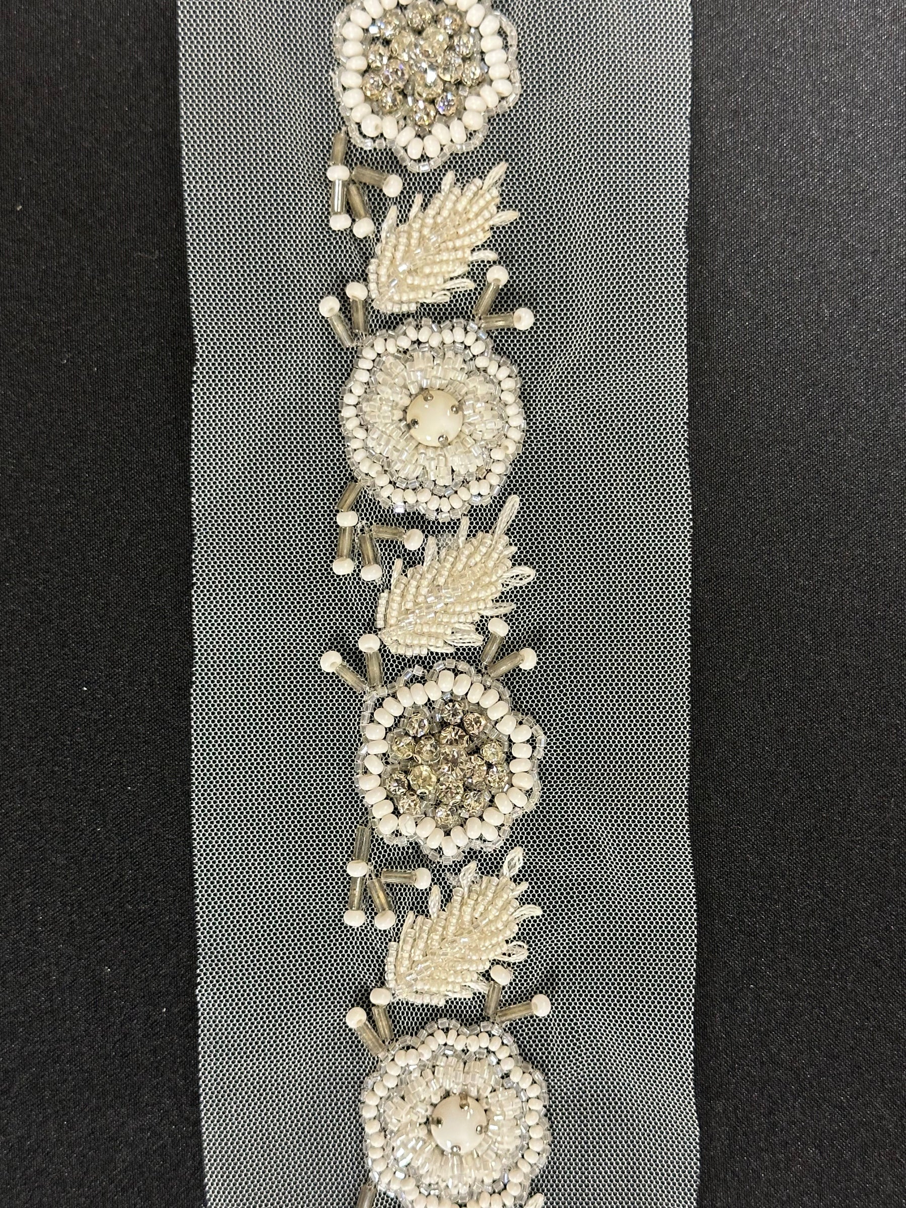 Diamanté Trim - Edelweiss