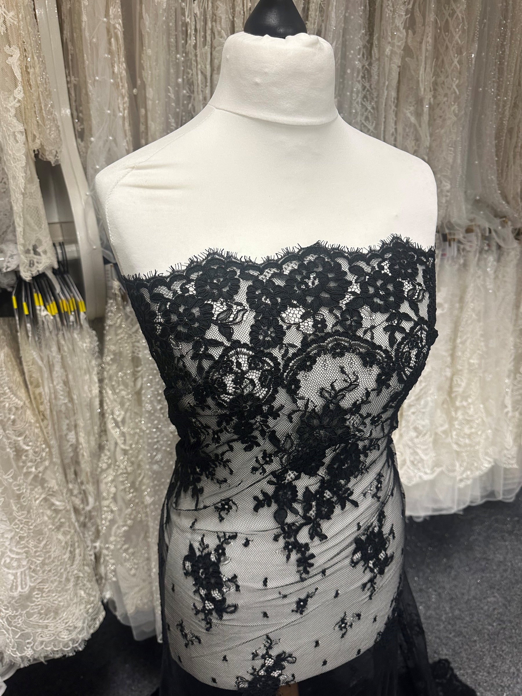 Black Corded Lace - Eloise