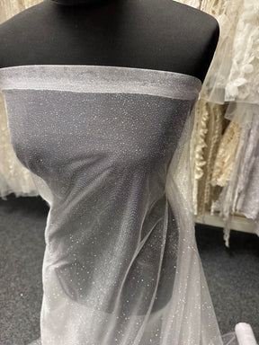 Silver Glitter Tulle - Rocket