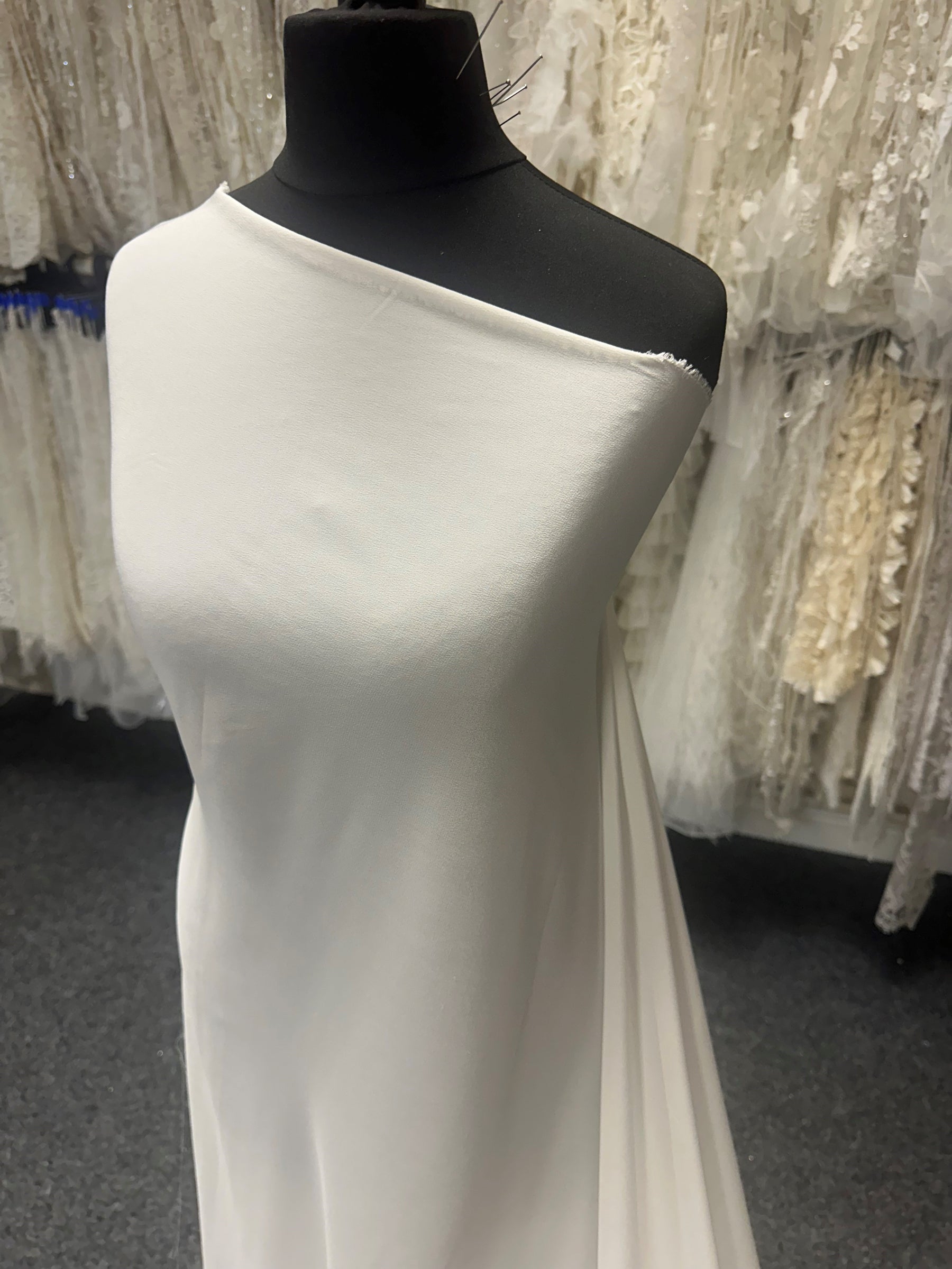 Ivory Silk Crepe de Chine - Glamour