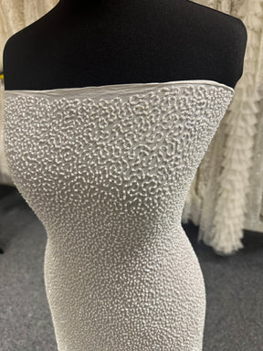 Ivory Beaded Fabric – Allura