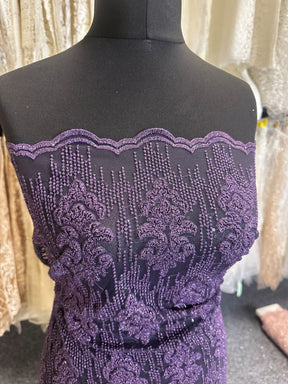 Purple Embroidered Lace – Mara