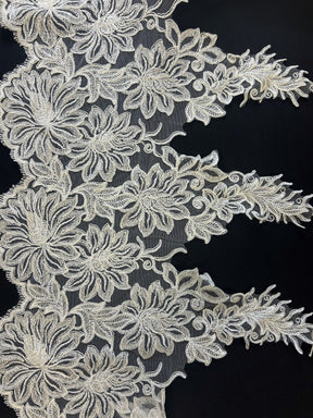 Ivory Corded Lace Trim - Connecticut