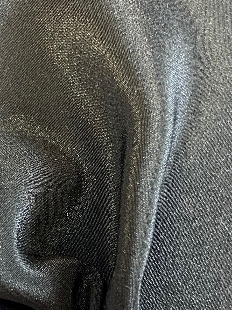 Black Silk Crepe de Chine - Nobility