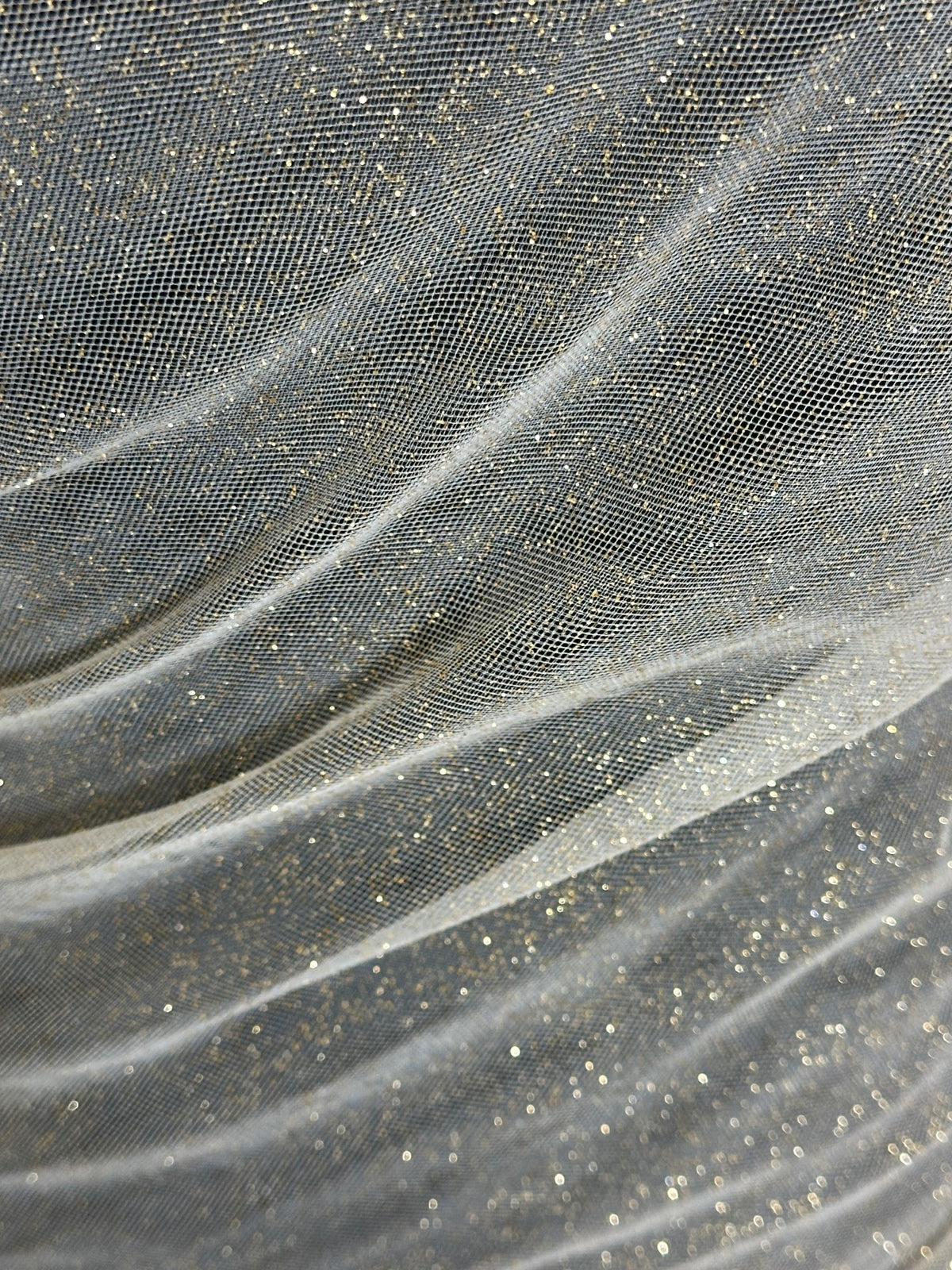 Gold Glitter Tulle - Effervescence