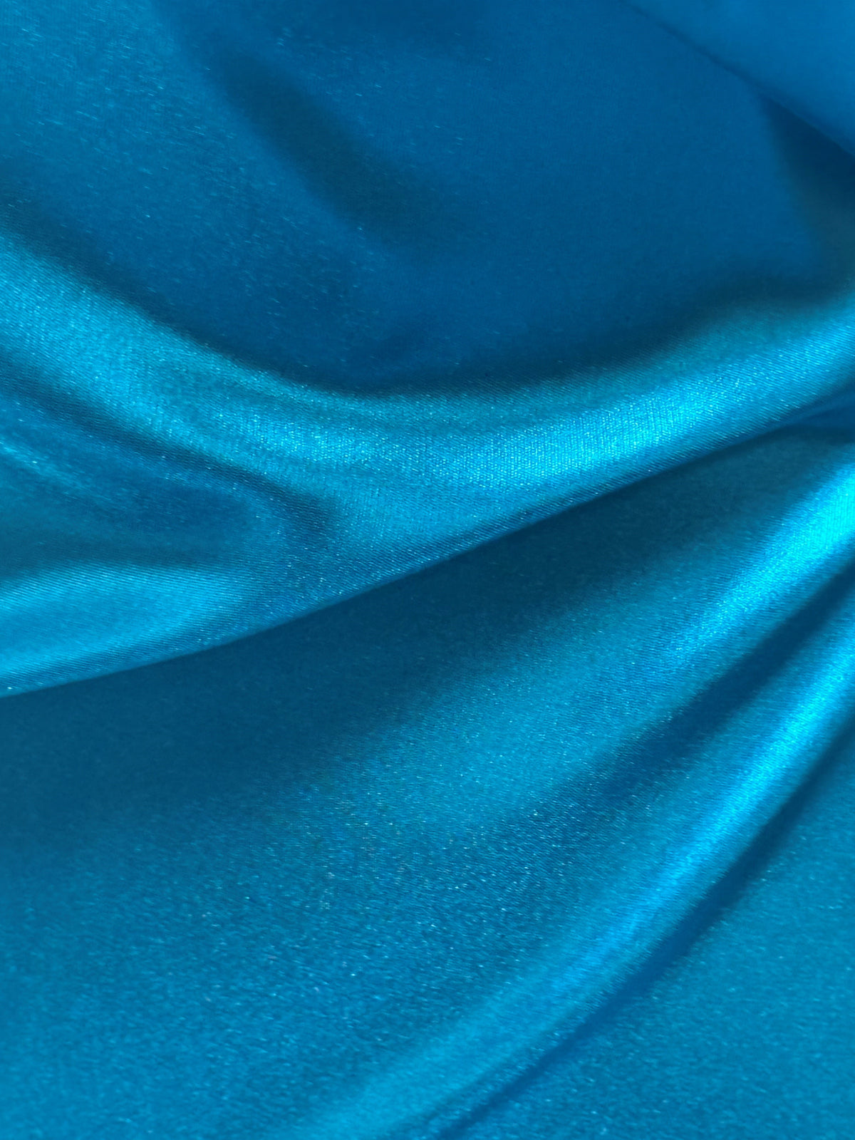 Turquoise Polyester Taffeta - Waltz