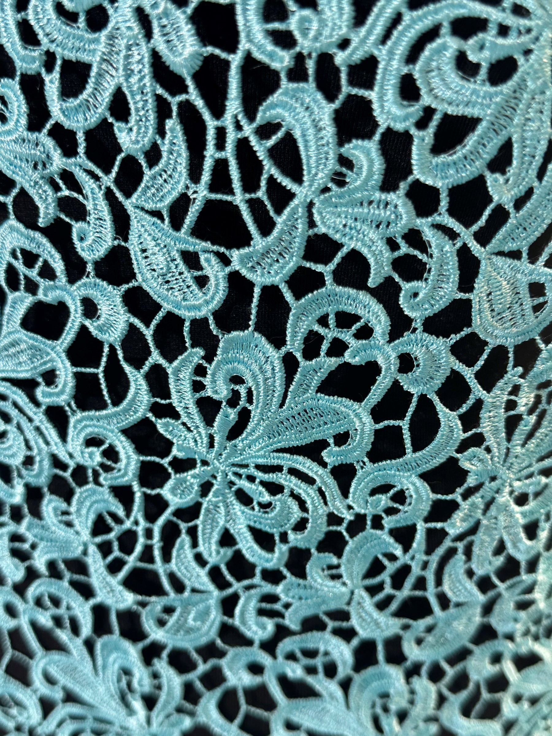 Turquoise Guipure Lace - Reese