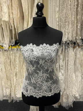 Ivory Corded Lace Trim - Camelia