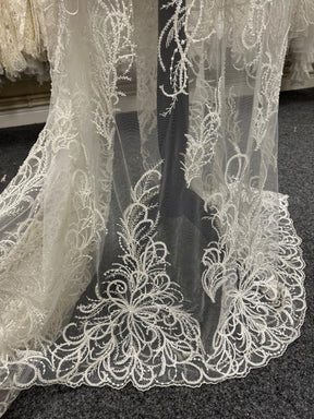 Ivory Beaded Lace - Zanobia