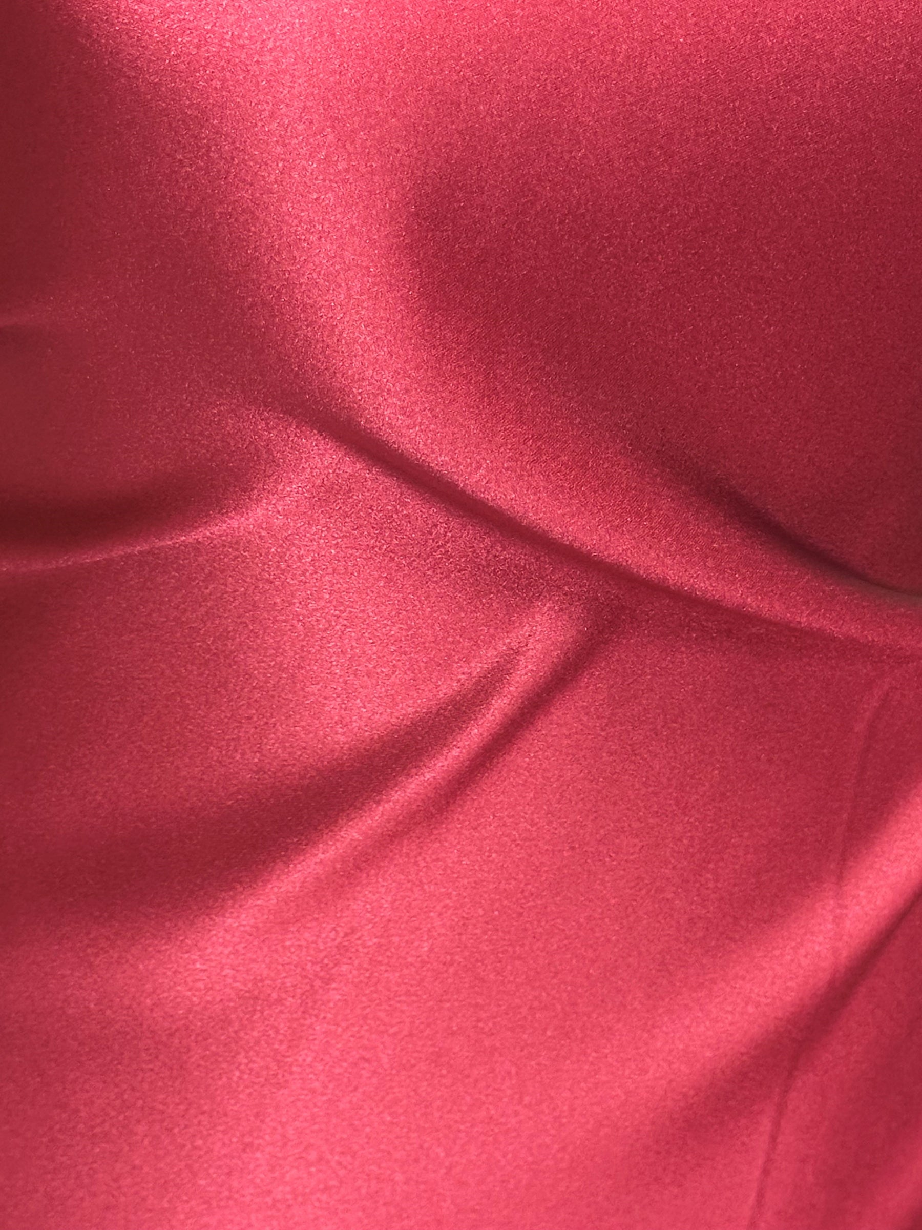 Burgundy Polyester Duchess Satin - Contessa