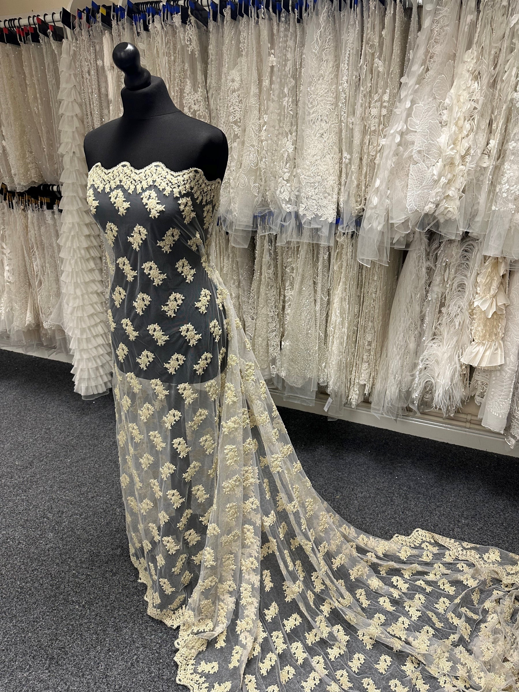 Gold Beaded Lace - Chatterley