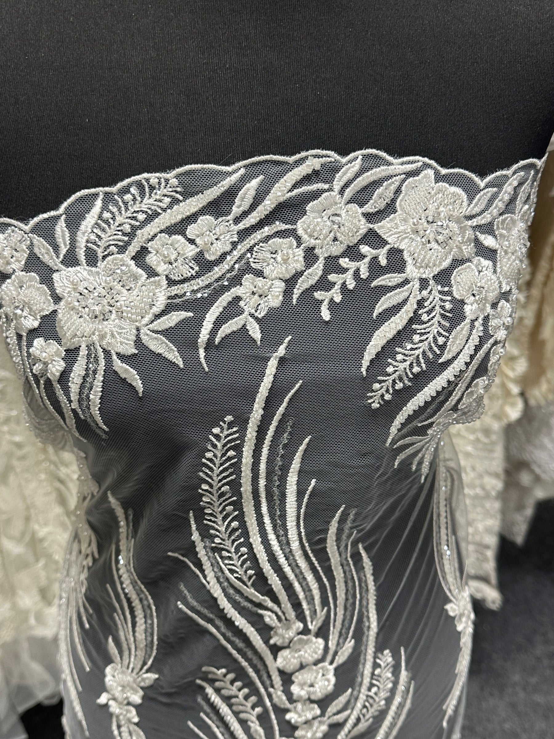 Ivory Beaded Lace - Davignon