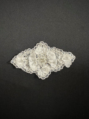 Ivory Beaded Lace Applique - Dorado