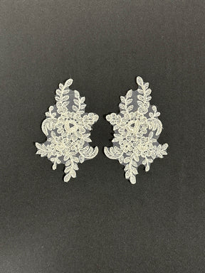 Ivory Corded Lace Appliques - Silvia