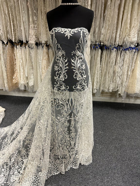 Ivory Embroidered Lace – Greer