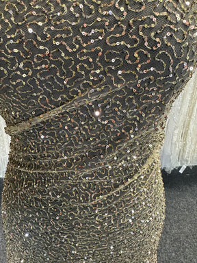 Gold Sequinned Tulle - Fabiola