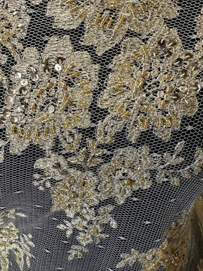 Gold Beaded Lace - Hattie