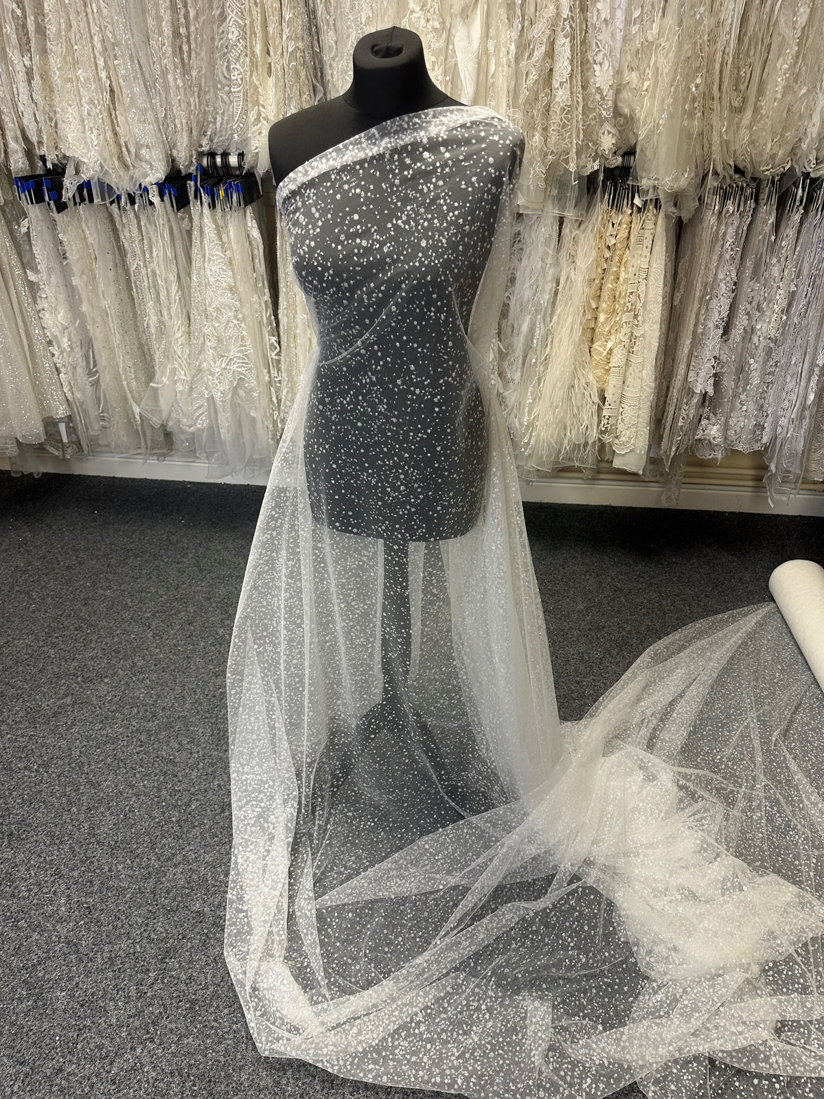 Ivory Glitter Tulle - Bodhi